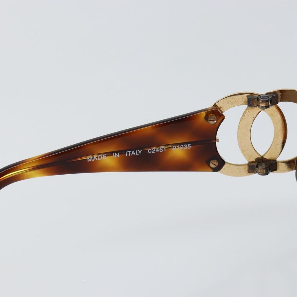 CHANEL COCO Mark Sunglasses plastic Brown CC Auth yk20054 - Picture 11 of 12